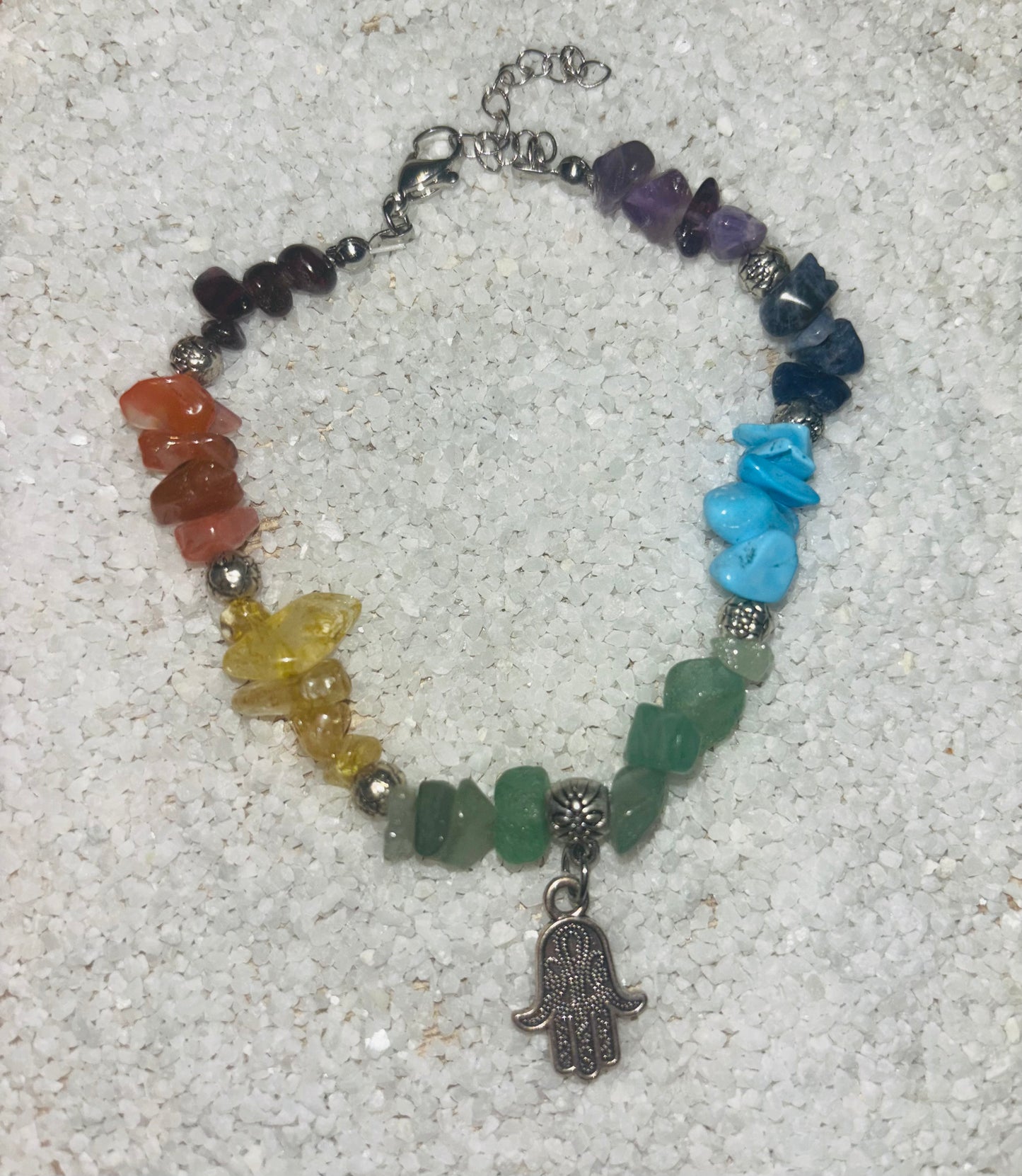 Hand chakra bracelet