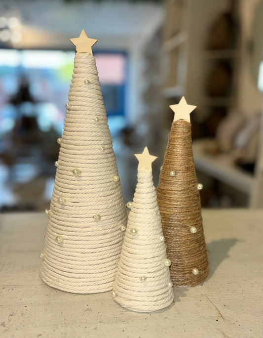 Set of 3 handmade Christmas trees