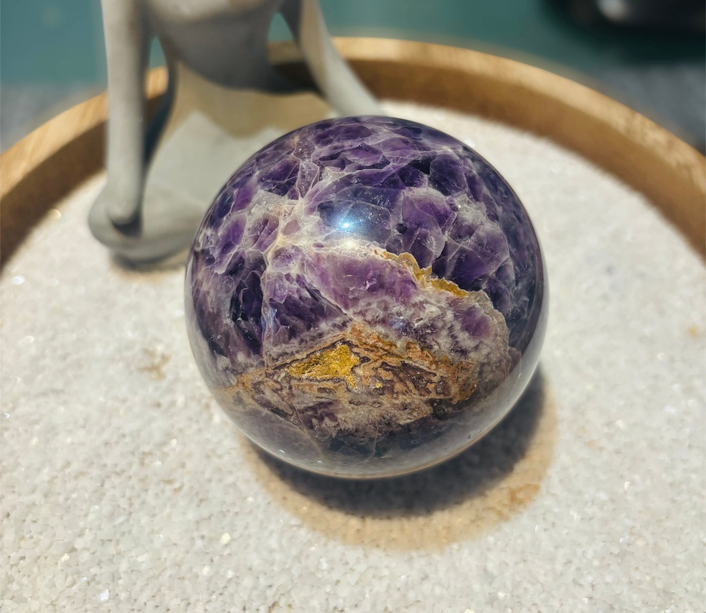 A - Chevron Amethyst Sphere 480g