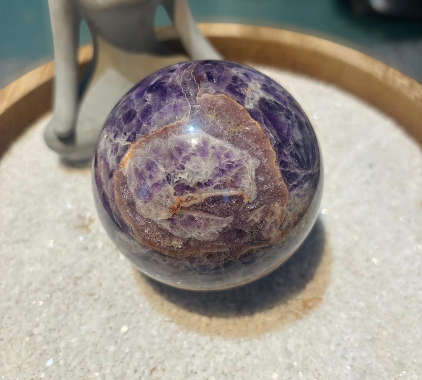 A - Chevron Amethyst Sphere 480g