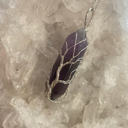 Amethyst wire wrap